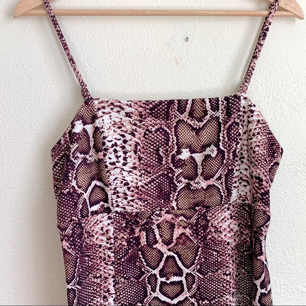 WILD FABLE- snake print dress